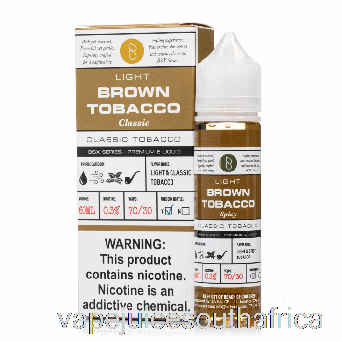 Vape Pods Brown Tobacco - Bsx Series - 60Ml 0Mg